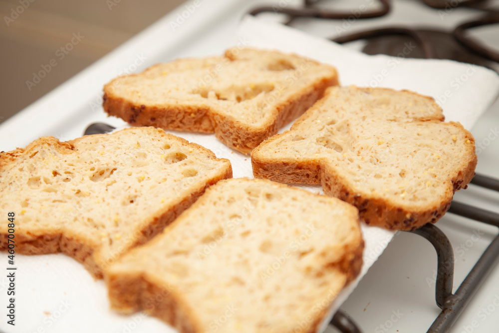 Four Slices of Wheat Bread