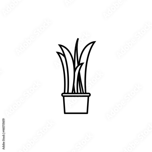 plant in the pot icon Decoration set