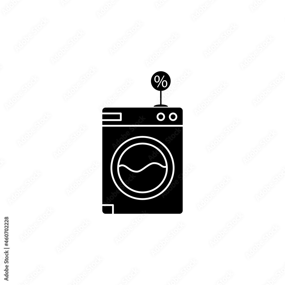 Washer, discount icon in discount set Washer, discount icon in discount set