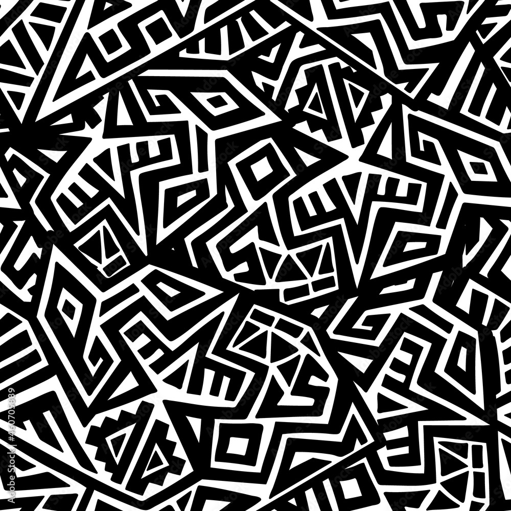 Unique Geometric Vector Seamless Pattern made in ethnic style. Aztec textile print. African traditional design. Creative boho pattern. Perfect for site backgrounds, wrapping paper and fabric design. Unique Geometric Vector Seamless Pattern made in ethnic style. Aztec textile print. African traditional design. Creative boho pattern. Perfect for site backgrounds, wrapping paper and fabric design.