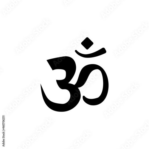 Om Aum icon in India set