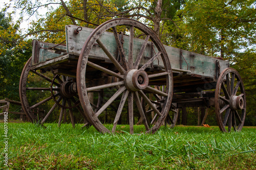 An Old Timey Wooden Wagon