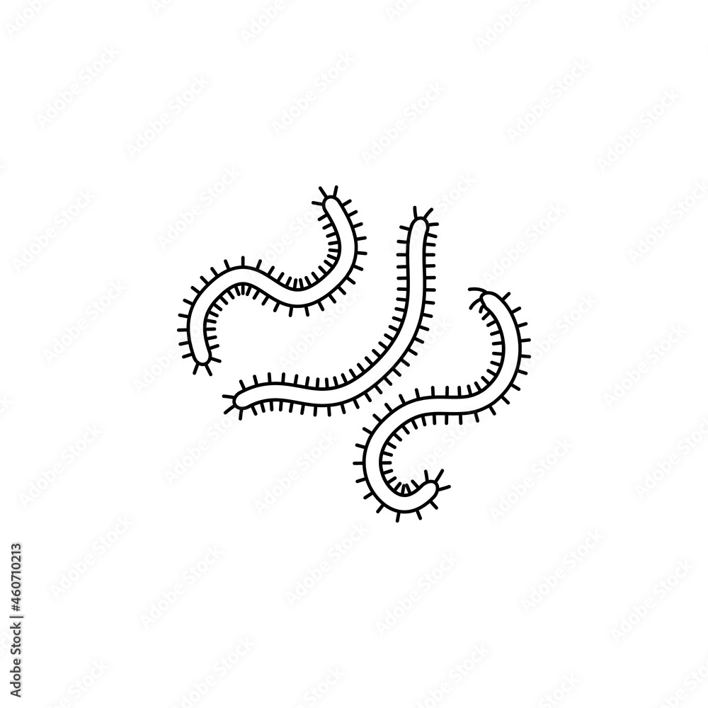 Obraz premium microorganisms icon in Microbes set