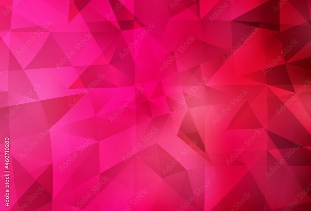 Light Red vector polygonal background. Light Red vector polygonal background.