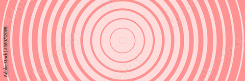Vector illustration of simple background with circles and gradient effect. Long horizontal banner.