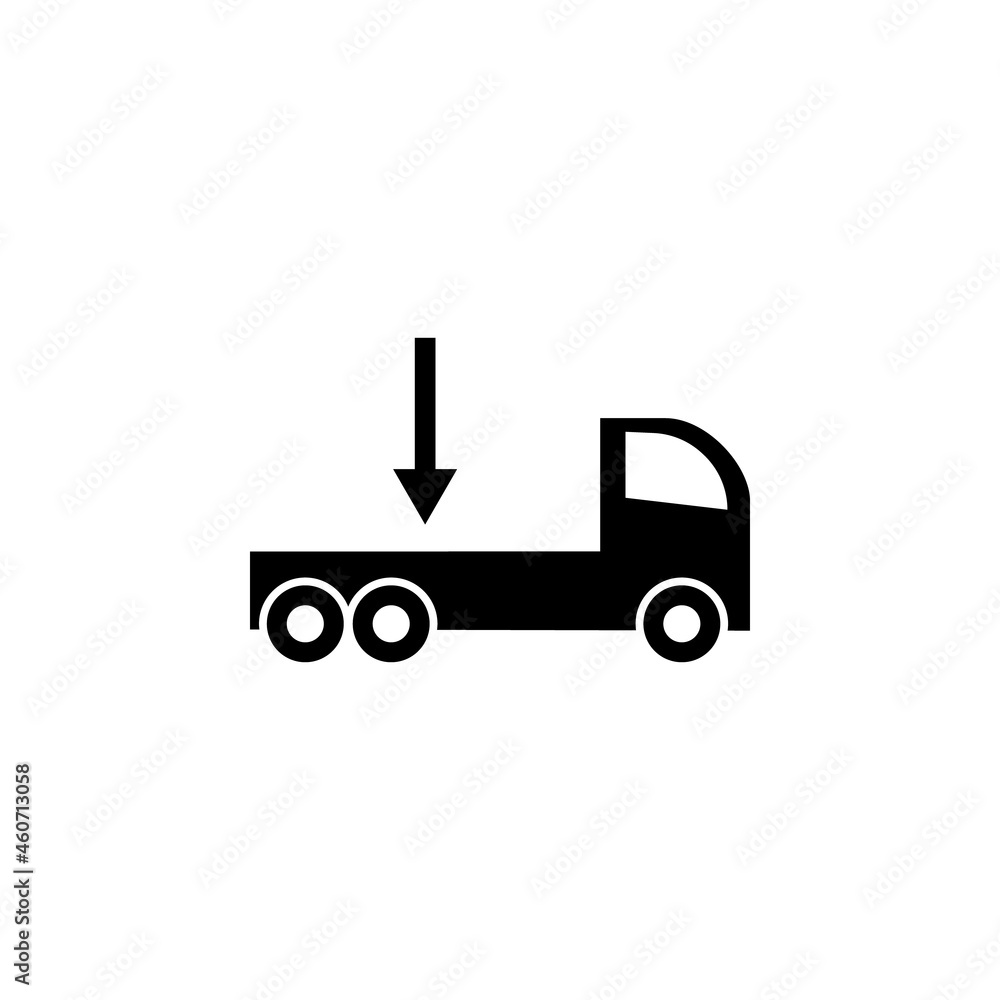 Truck, arrow icon in Supply chain set Truck, arrow icon in Supply chain set