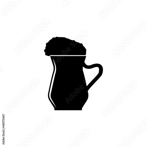jug with foam icon in Turkish set