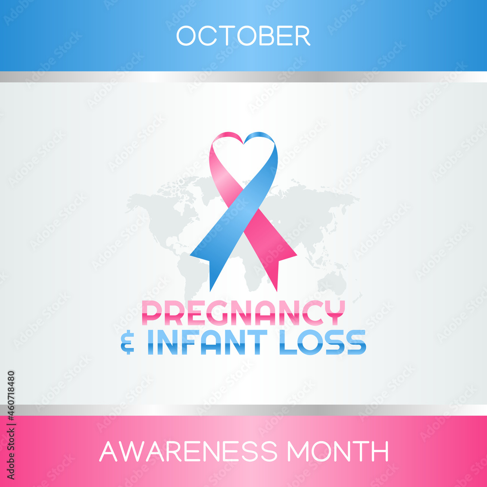 vector graphic of pregnancy and infant loss awareness month good for ...