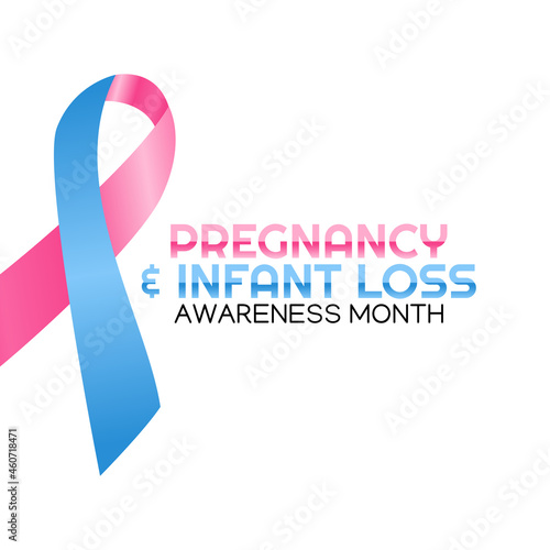 vector graphic of pregnancy and infant loss awareness month good for pregnancy and infant loss awareness month celebration. flat design. flyer design.flat illustration.