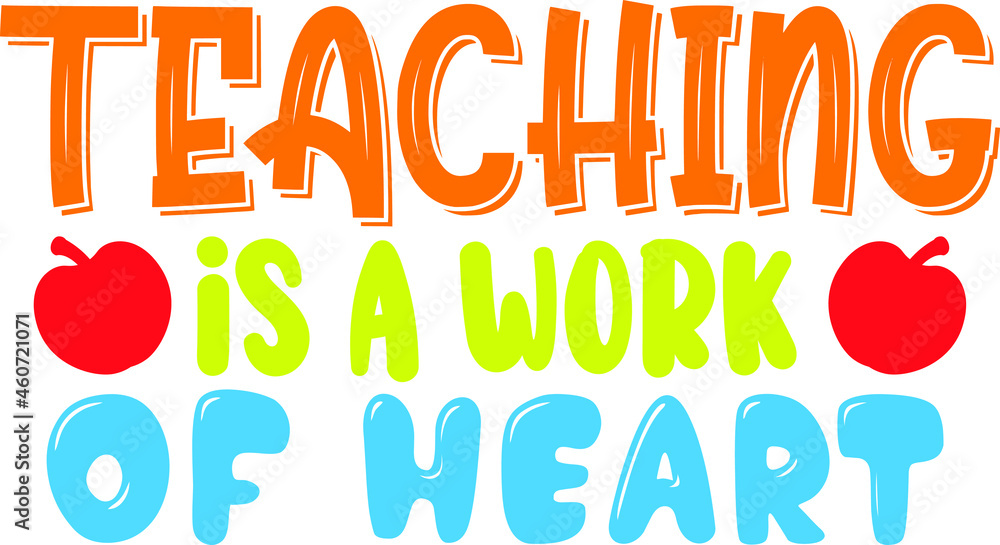 Teaching Is A Work Of Heart SVG Design For Teacher And Teacher's Day,svg,cuts,craft,files,vector
Teaching Is A Work Of Heart SVG Design For Teacher And Teacher's Day,svg,cuts,craft,files,vector