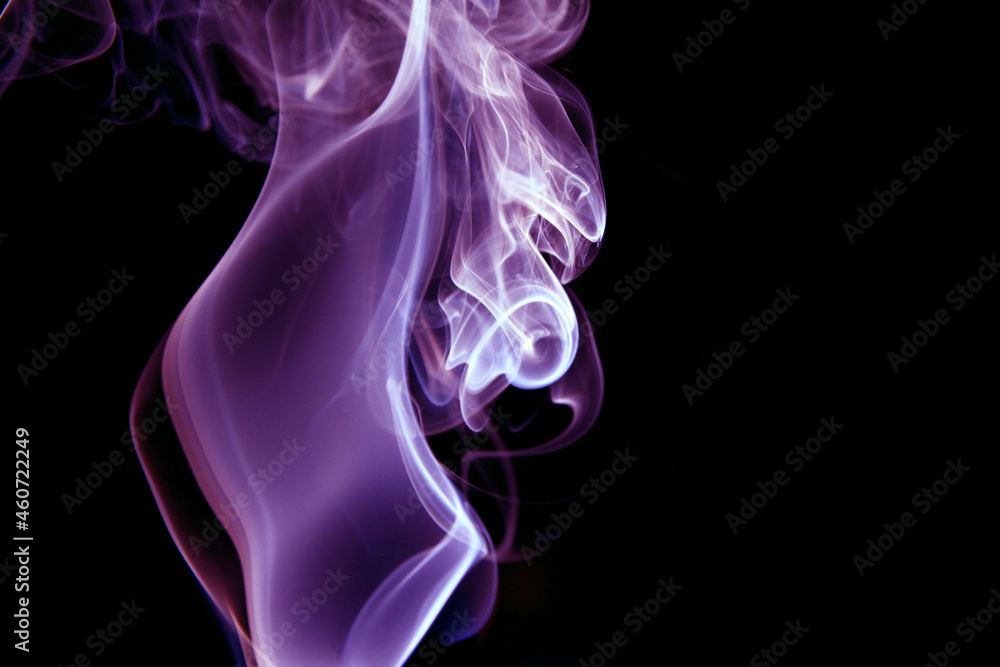 Obraz premium Incense smoke contain gas products and many organic compounds