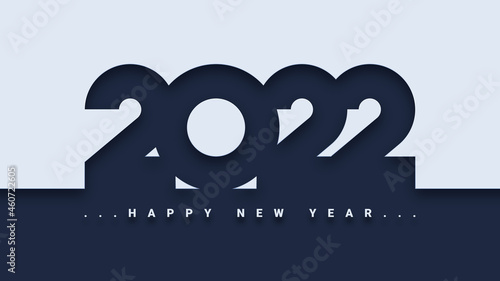 Simple happy new year  2022 background