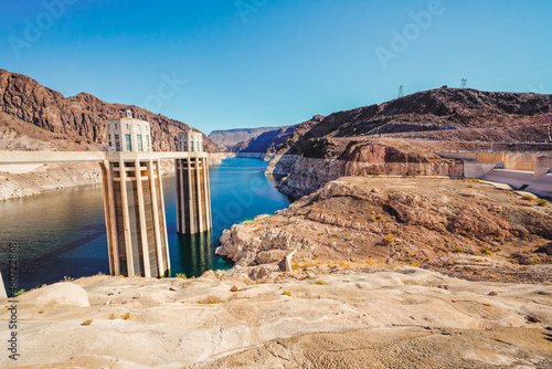 Hoover Dam, the largest water reservoir in the US is now barely a third full. Drought is dropping water level to a histotically low level