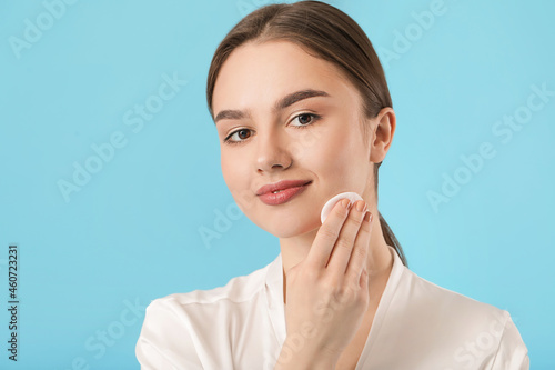 Beautiful young woman with ...
