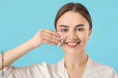 Beautiful young woman with ...
