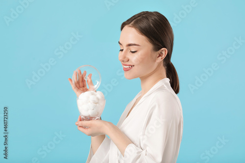 Beautiful young woman with ...