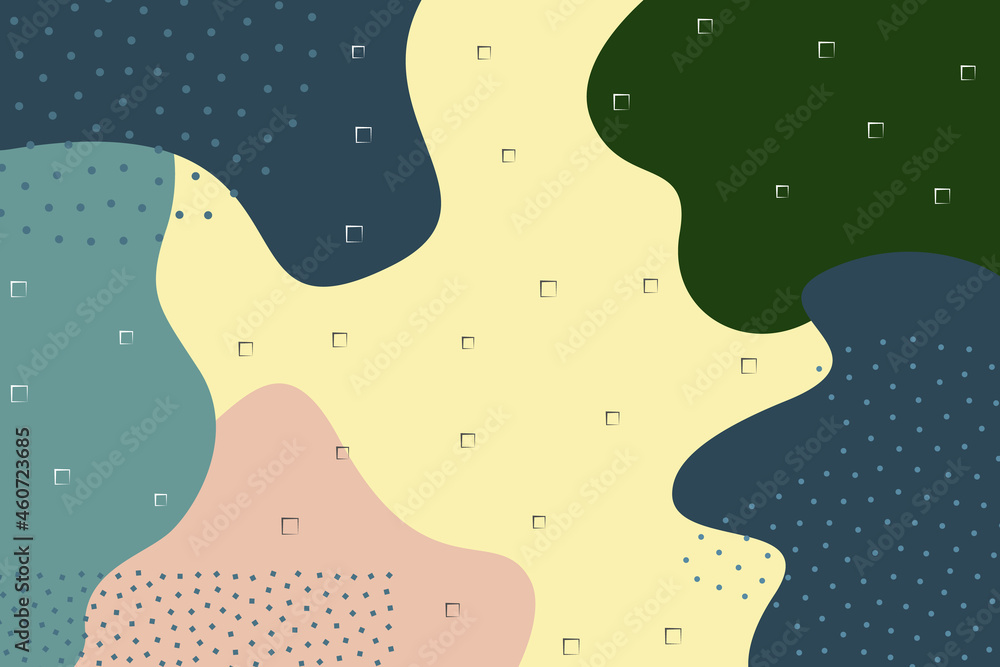 Abstract simple multicolor, turquoise, blue, green, pink shapes background Abstract simple multicolor, turquoise, blue, green, pink shapes background