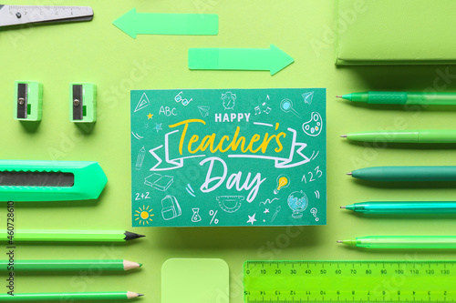 Teacher's Day concept. Scho...