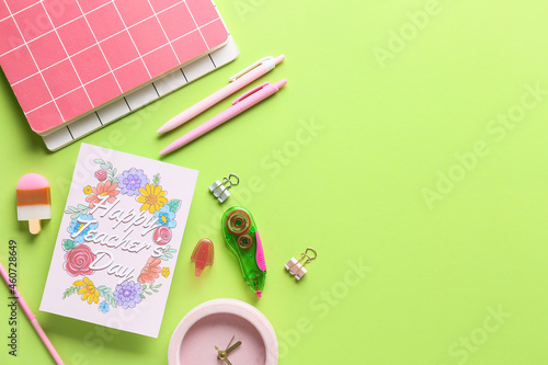 Teacher's Day concept. Scho...