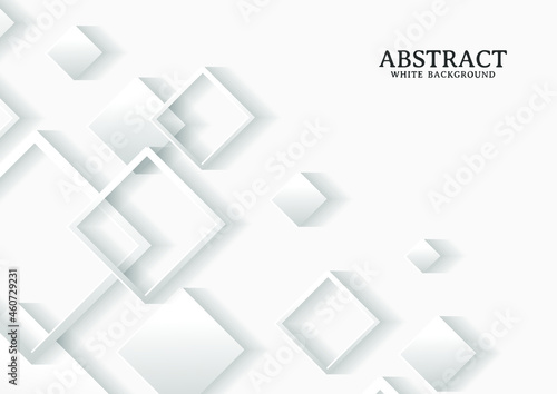 Abstract white and grey square background texture