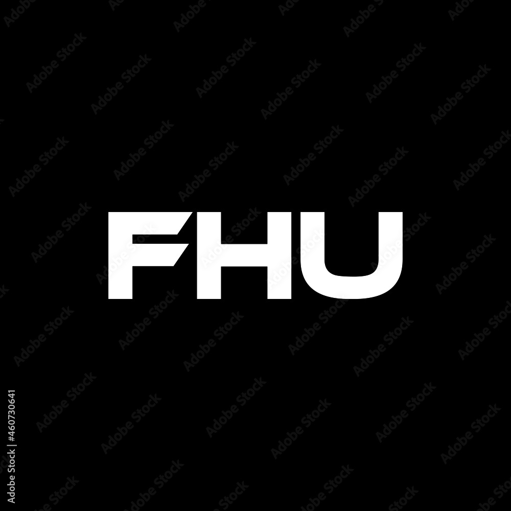 FHU letter logo design with black background in illustrator, vector logo modern alphabet font overlap style. calligraphy designs for logo, Poster, Invitation, etc. FHU letter logo design with black background in illustrator, vector logo modern alphabet font overlap style. calligraphy designs for logo, Poster, Invitation, etc.