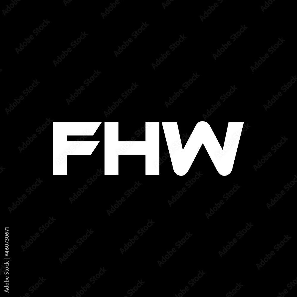 FHW letter logo design with black background in illustrator, vector logo modern alphabet font overlap style. calligraphy designs for logo, Poster, Invitation, etc. FHW letter logo design with black background in illustrator, vector logo modern alphabet font overlap style. calligraphy designs for logo, Poster, Invitation, etc.