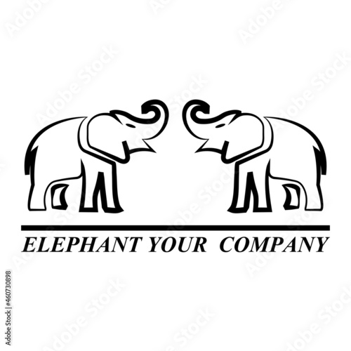Elephant logo illustration © Gilang