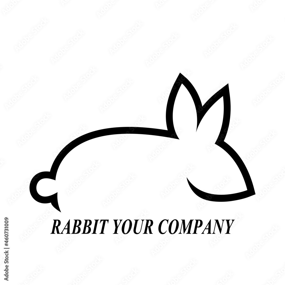 Fototapeta premium Rabbit Logo template vector icon