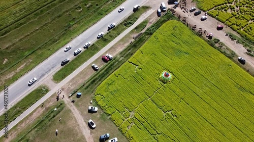 Chaka Salt lake in Qinghai photo