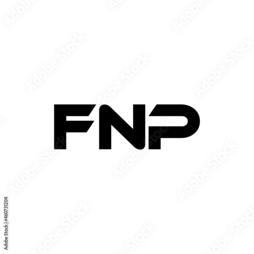 FNP letter logo design with white background in illustrator, vector logo modern alphabet font overlap style. calligraphy designs for logo, Poster, Invitation, etc.