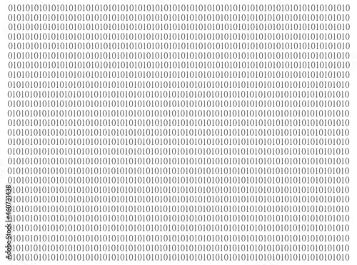 Binary Computer Code Background. Gradient 01 Numbers Pattern. Data and Technology Texture. Matrix Template for Cyber Design photo