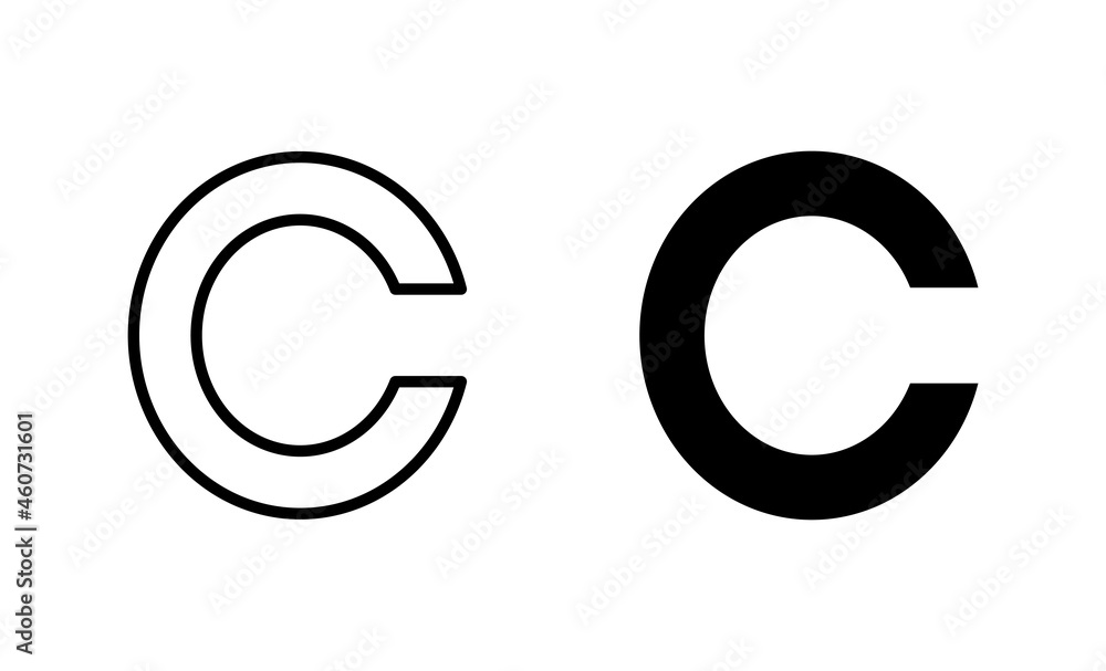Copyright icons set. copyright sign and symbol Copyright icons set. copyright sign and symbol
