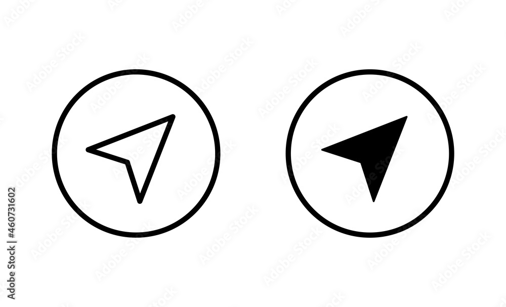 Compass icons set. arrow compass icon sign and symbol Compass icons set. arrow compass icon sign and symbol