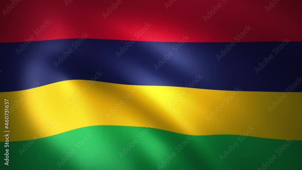 Flag of Mauritius Waving in the Wind (CG | LOOP) Flag of Mauritius Waving in the Wind (CG | LOOP)