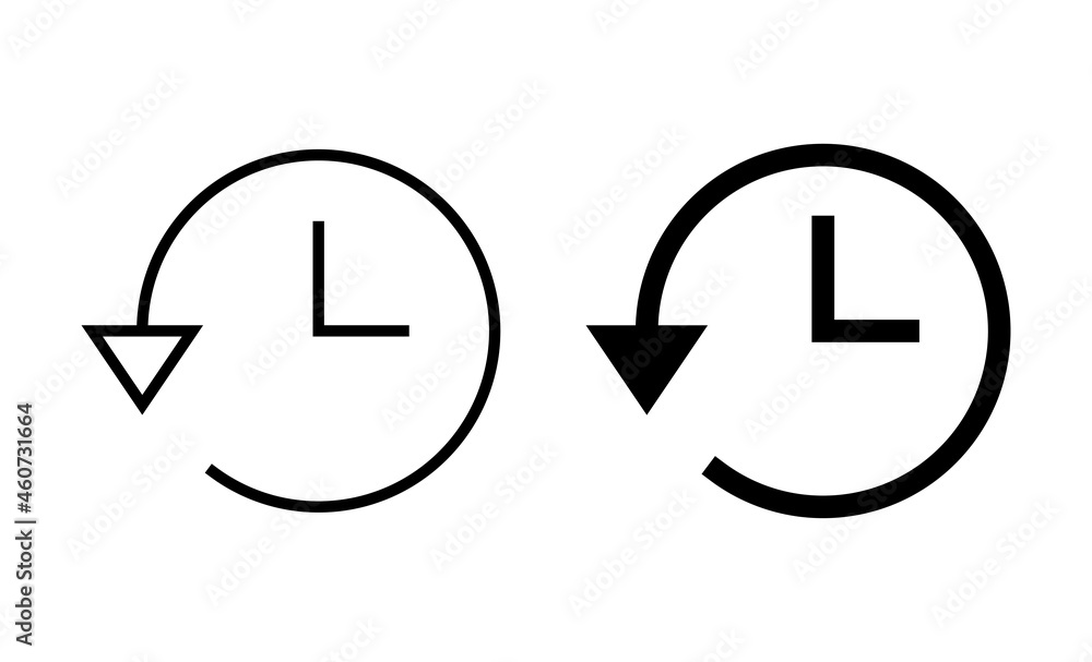 History icons set. recent event history sign and symbol History icons set. recent event history sign and symbol