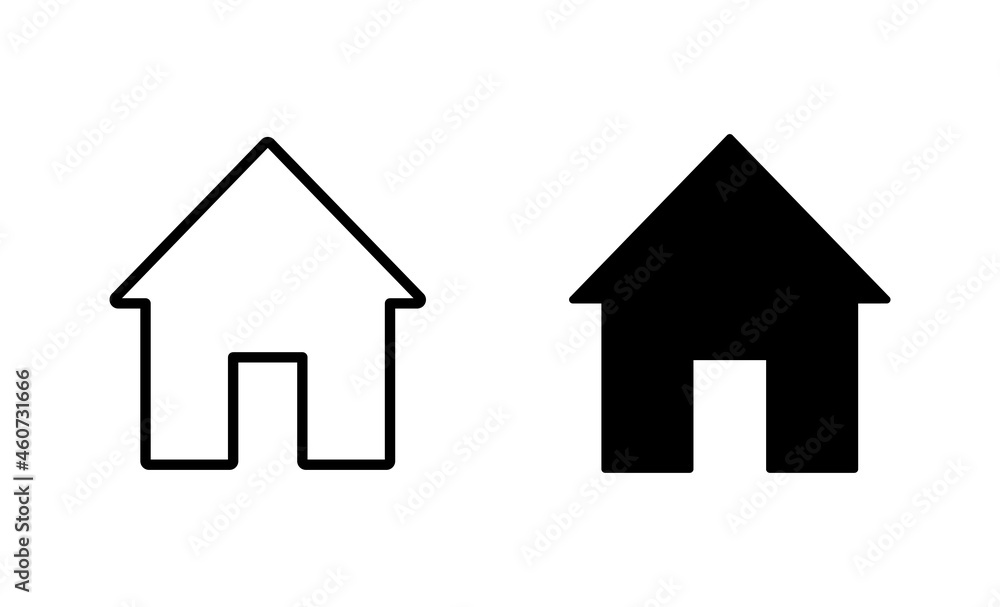 House icons set. Home sign and symbol
