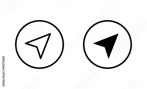 Free Download Compass icons set. arrow compass icon sign and symbol - GFXLoad