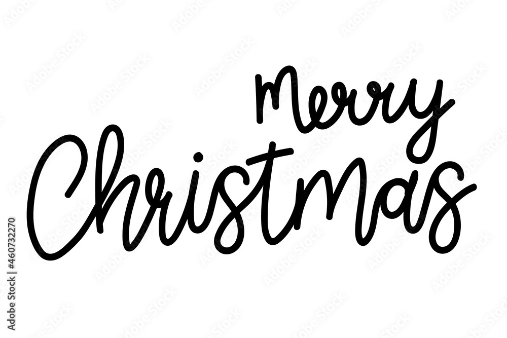 Fototapeta premium Christmas lettering