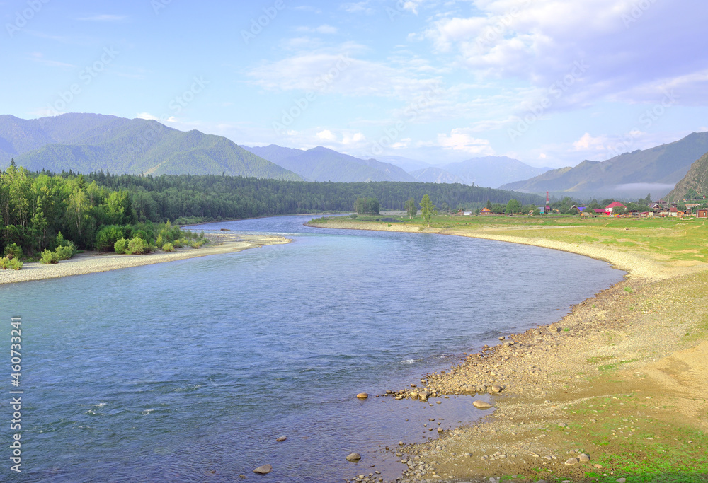 Katun River near the village of Tyungur