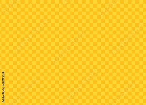 イラスト素材：市松模様 コピースペースのある壁紙 黄色トーンのグラデーション 