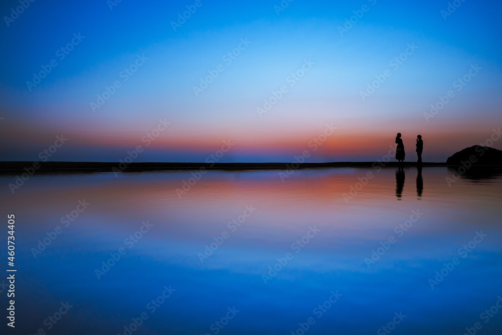 日本のウユニ塩湖と呼ばれている香川県の父母ヶ浜