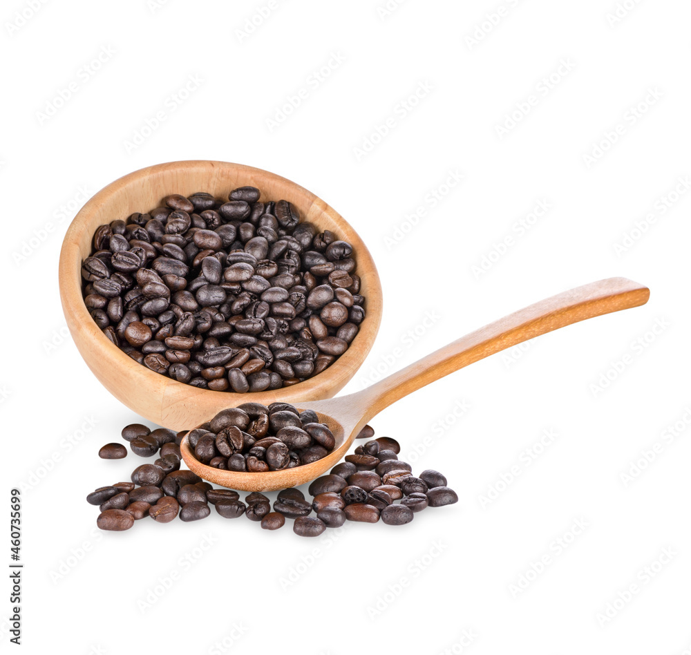 Obraz premium Coffee beans Isolated on white background