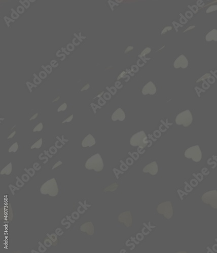 Gray abstract background and hearts.
