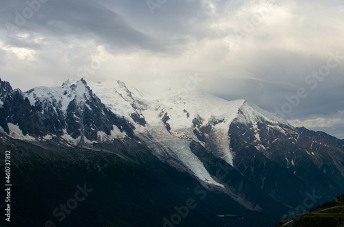 Mont Blanc above the Chamonix Valley