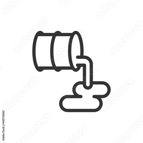 Pollution minimal line icon.