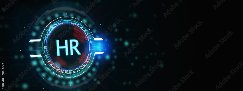 Business, Technology, Internet and network concept. Human Resources HR management recruitment employment headhunting concept. 3d illustration Business, Technology, Internet and network concept. Human Resources HR management recruitment employment headhunting concept. 3d illustration