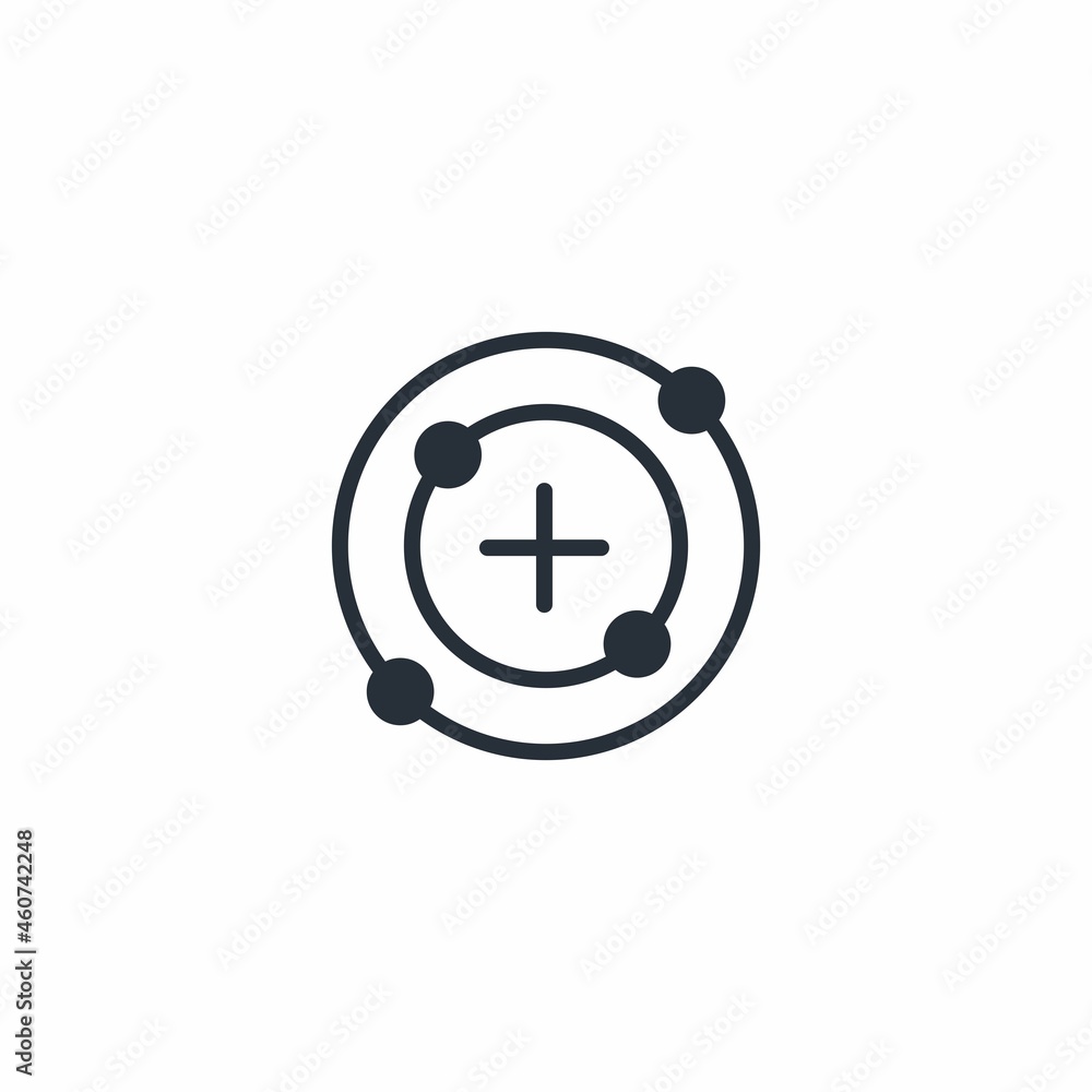 Advanced Search. Vector linear icon isolated on white background.