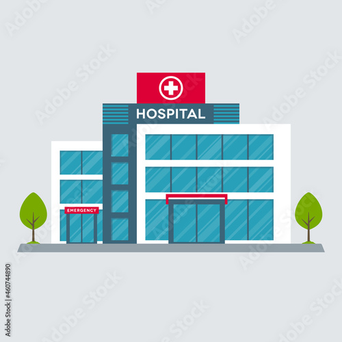 Medical Center Hospital Building Vector Design