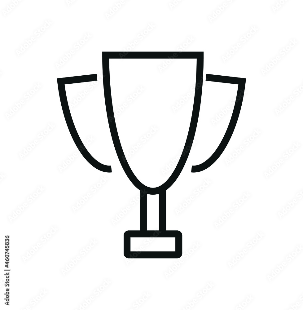 Simple prize or decoration icon, on white background