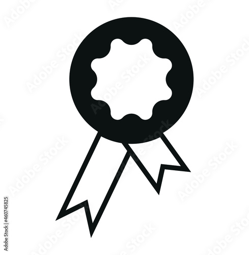 Obraz na płótnie Simple prize or decoration icon, on white background w salonie